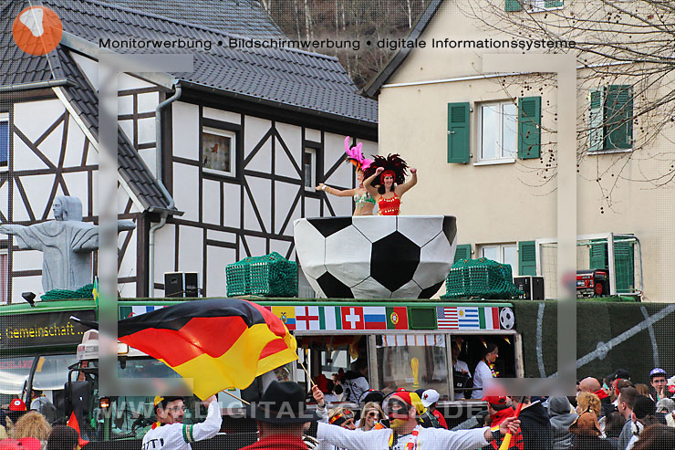fasnachtsumzug dahn 2014 straßenfasching
