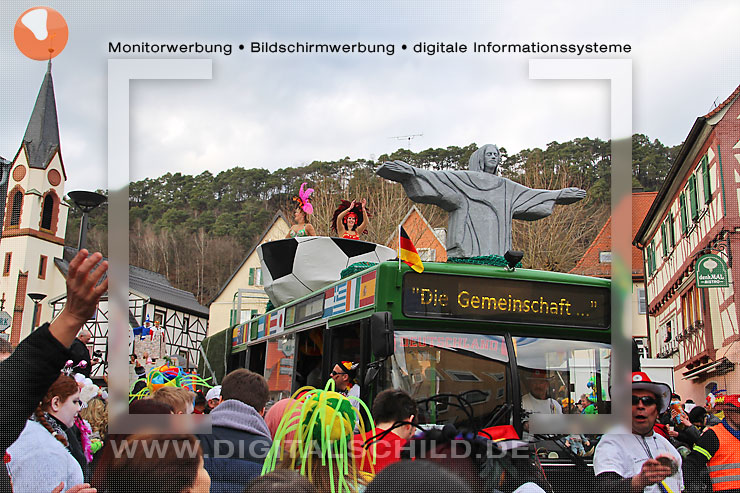 fasnachtsumzug dahn 2014 straßenfasching