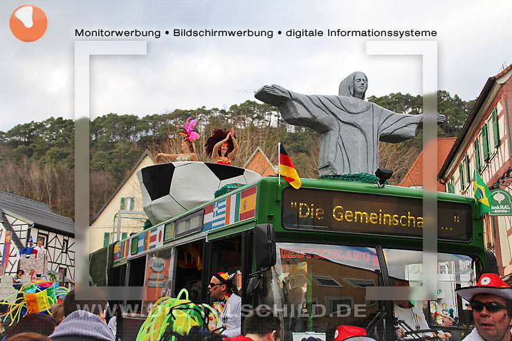 fasnachtsumzug dahn 2014 straßenfasching