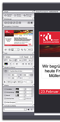 Digitale Werbung im Hochformat - komplette Stelensysteme